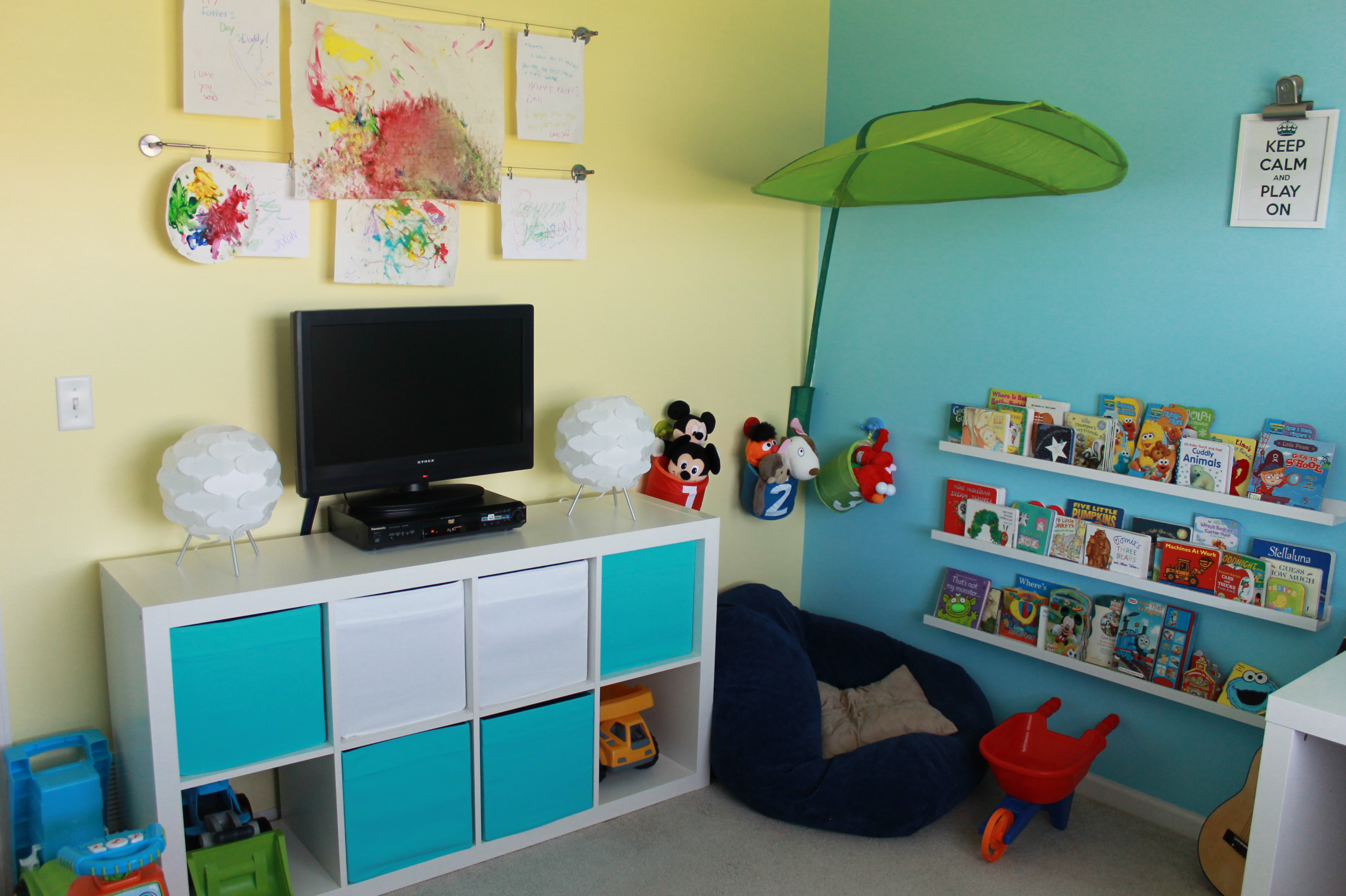 Boy Cheerful Playroom Room View