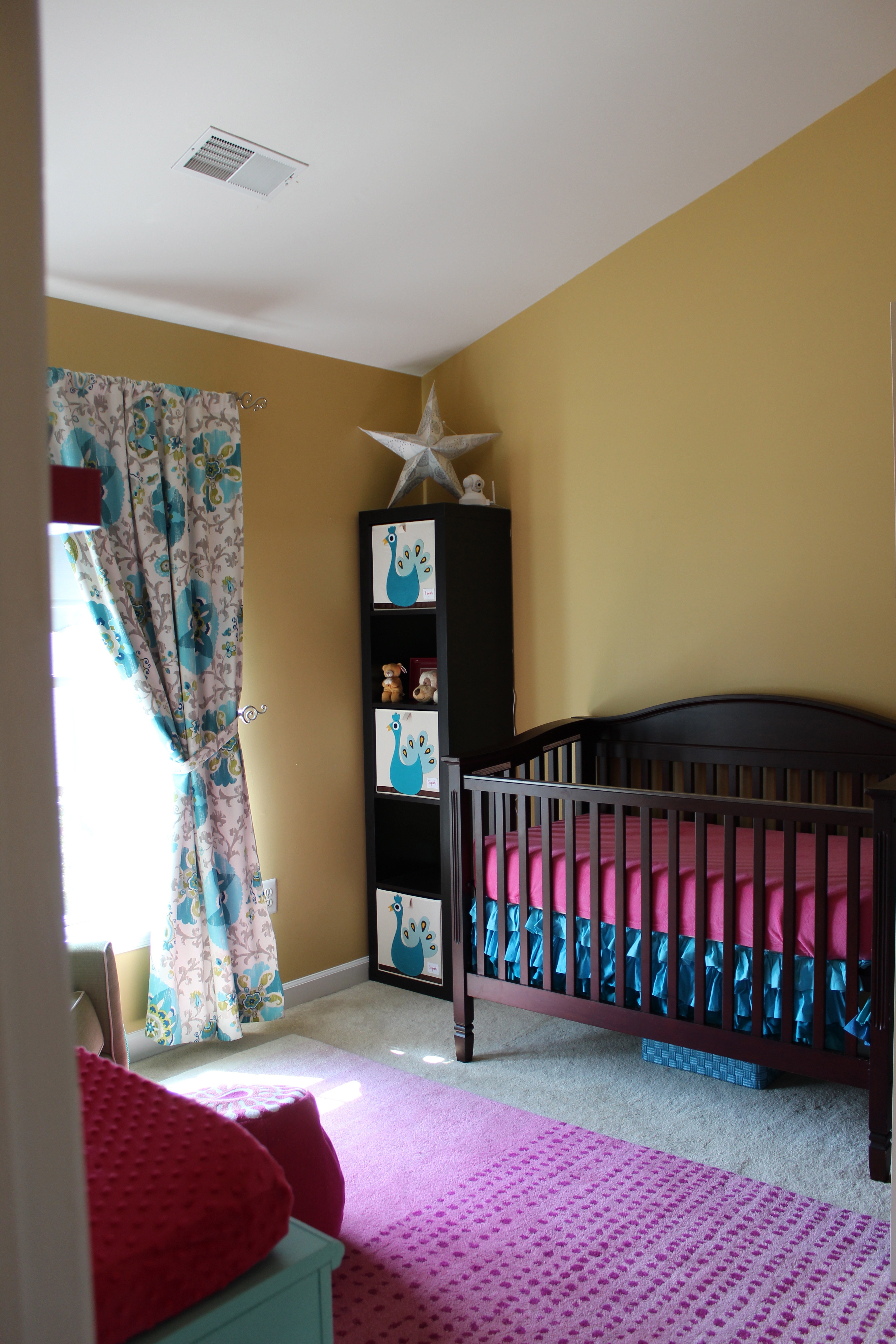 Teal and Pink Girl Nursery