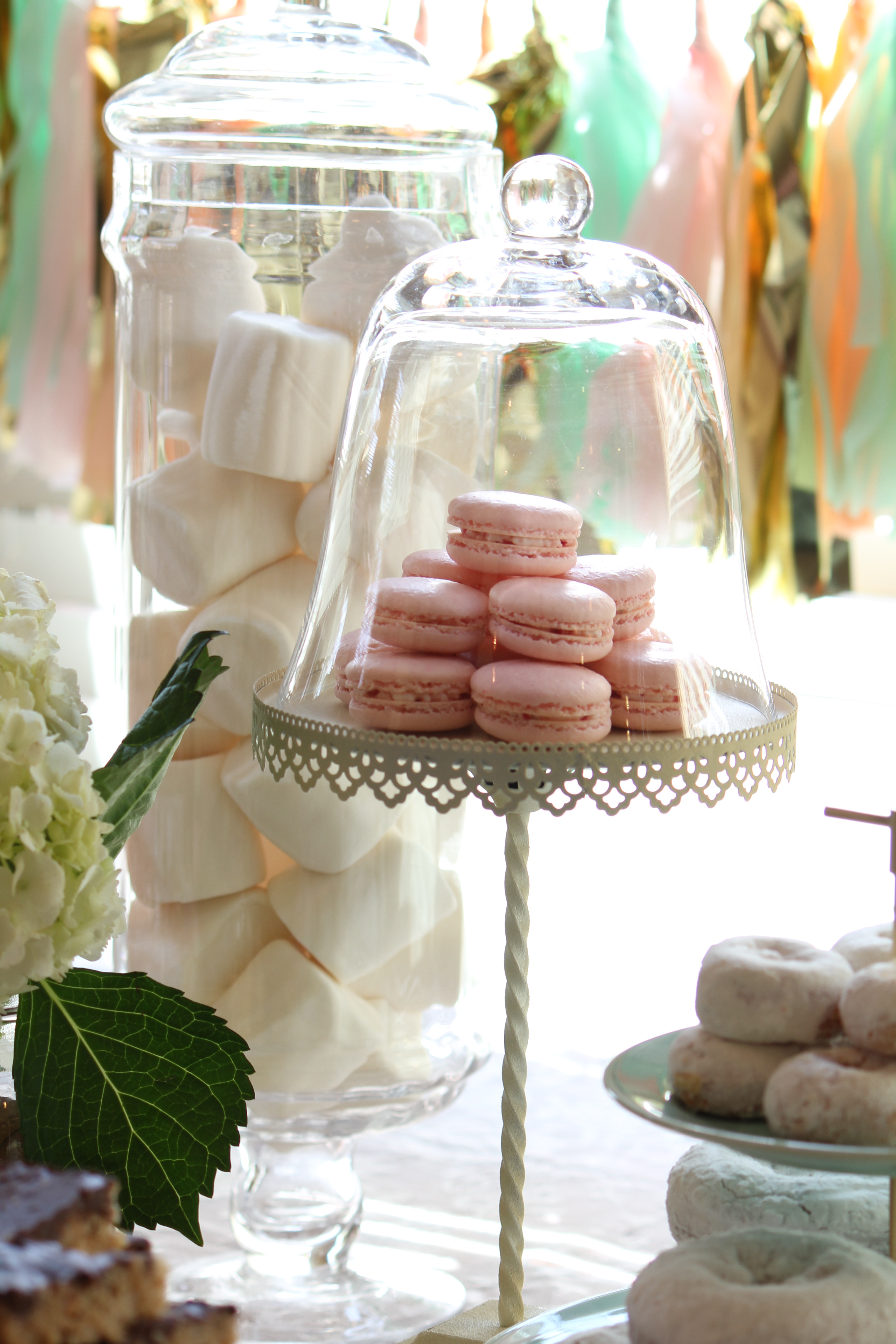 Tea Party 1st Birthday Party Macaroons