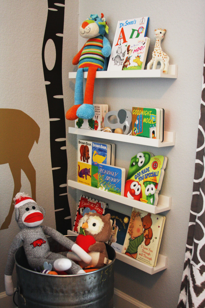 Woodlands Boy Nursery Book Ledges