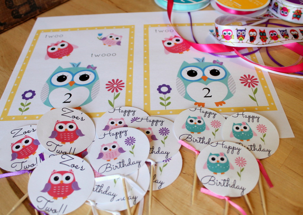 Owl Themed 2nd Birthday Party Owl Printables