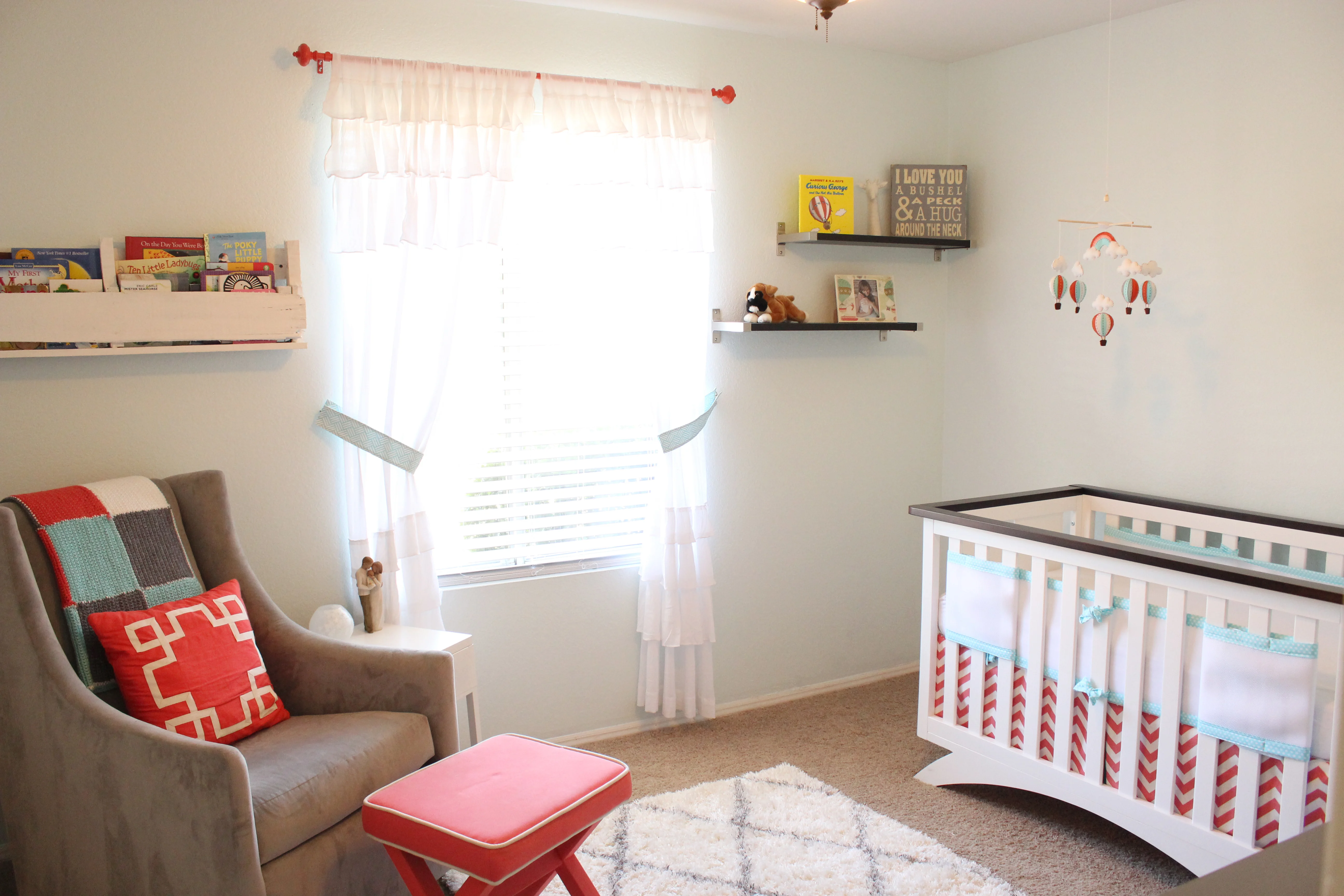 Girl Eclectic Coral Nursery