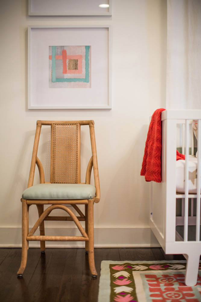 Contemporary Eclectic Girl Nursery Modern Chair