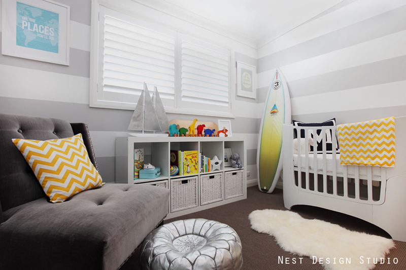 Beach Inspired Nursery Room View