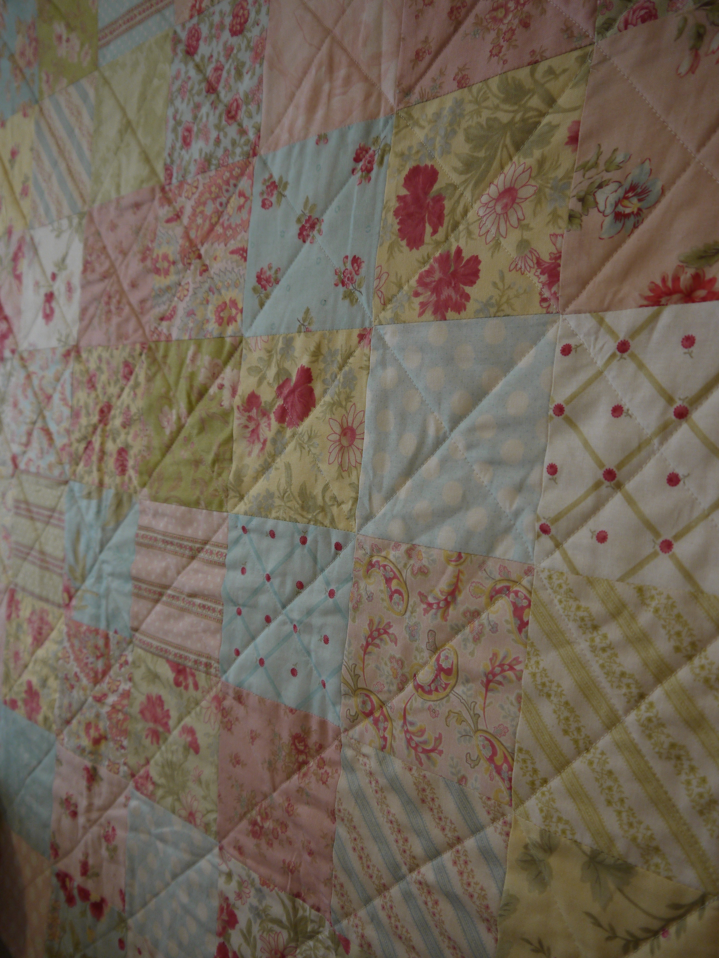 Baby Girl Shabby Chic Nursery Quilt