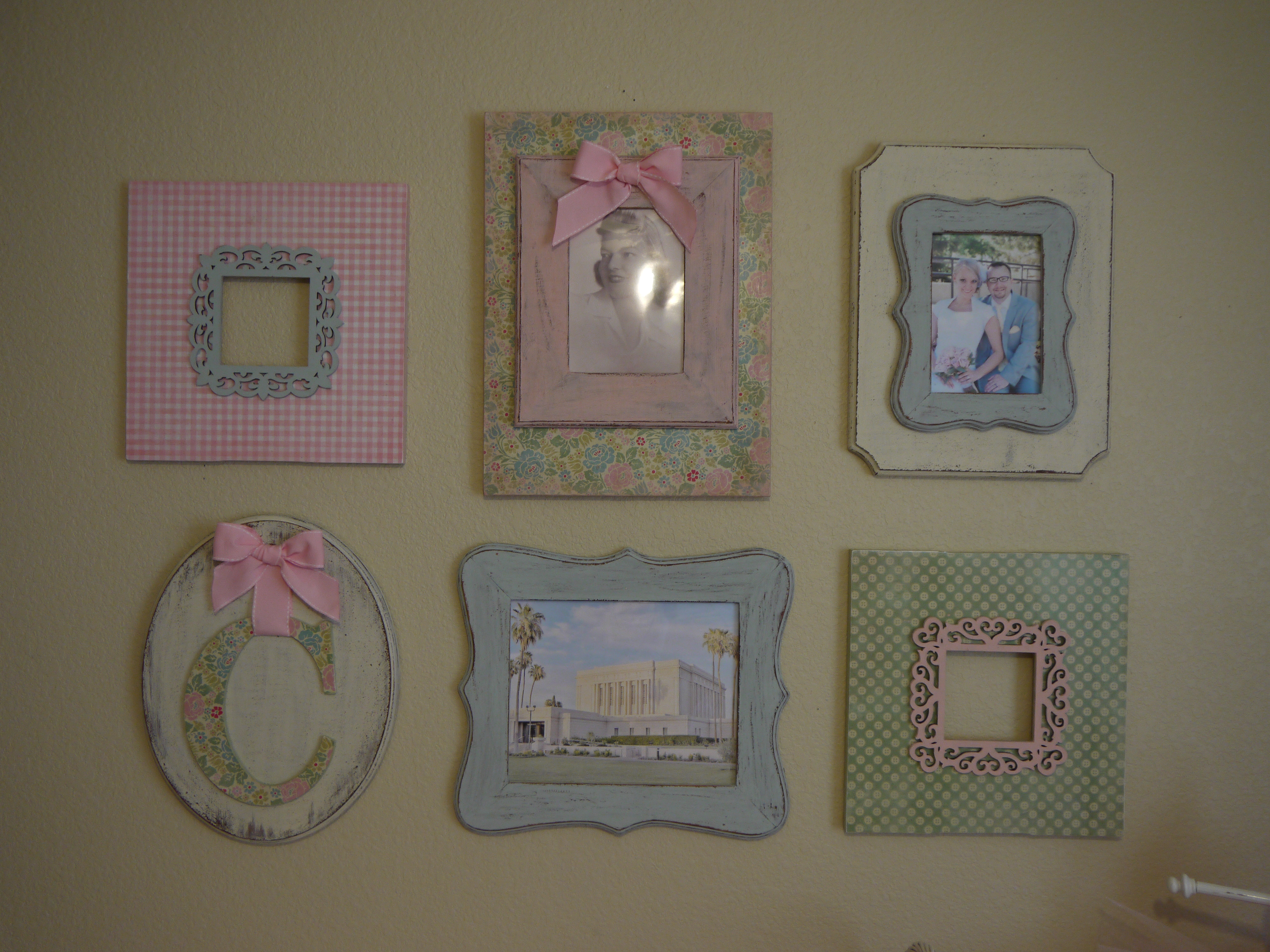 Baby Girl Shabby Chic Nursery Gallery Wall