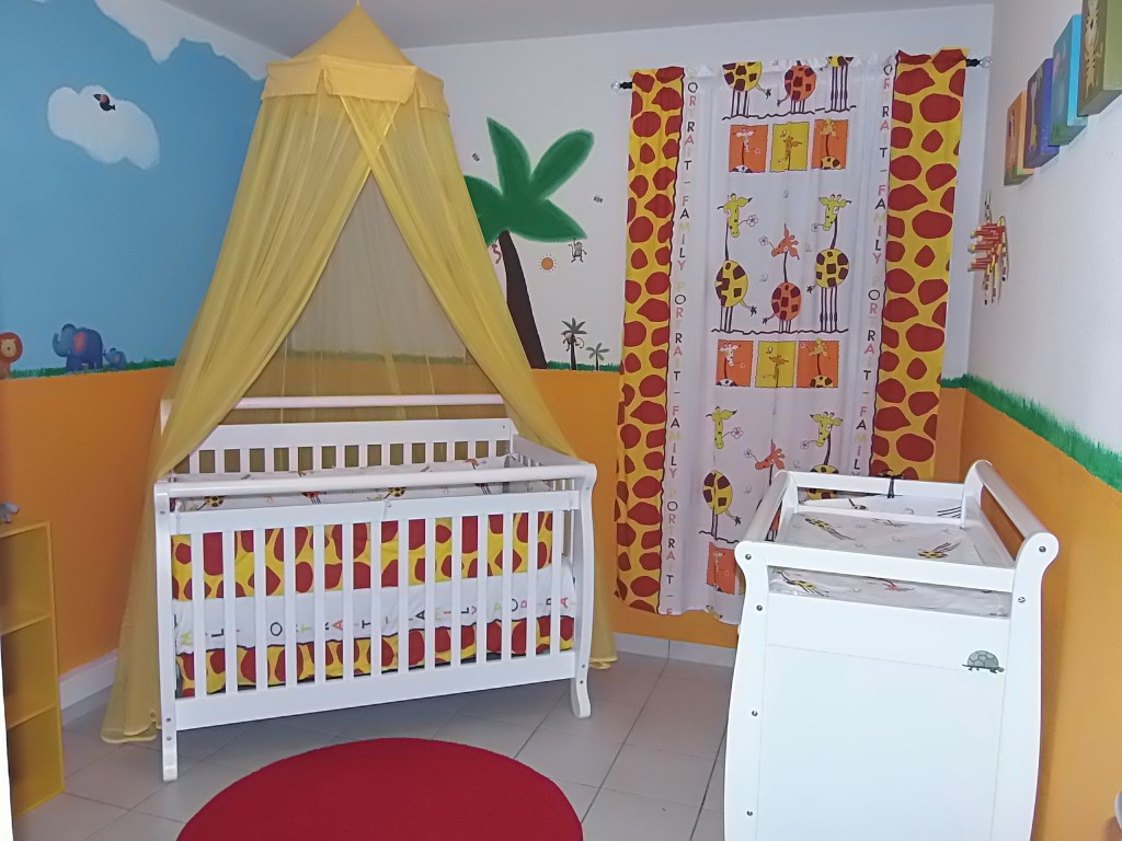 Animal Inspired Nursery Crib View