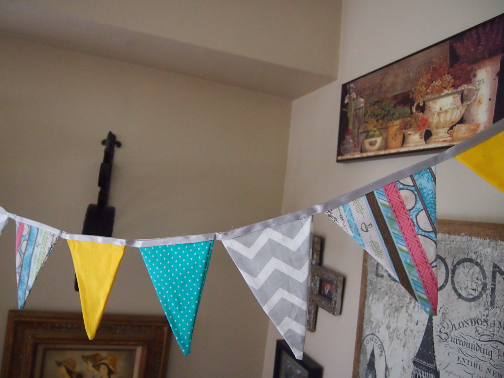 Yellow, Teal & Gray Bunting