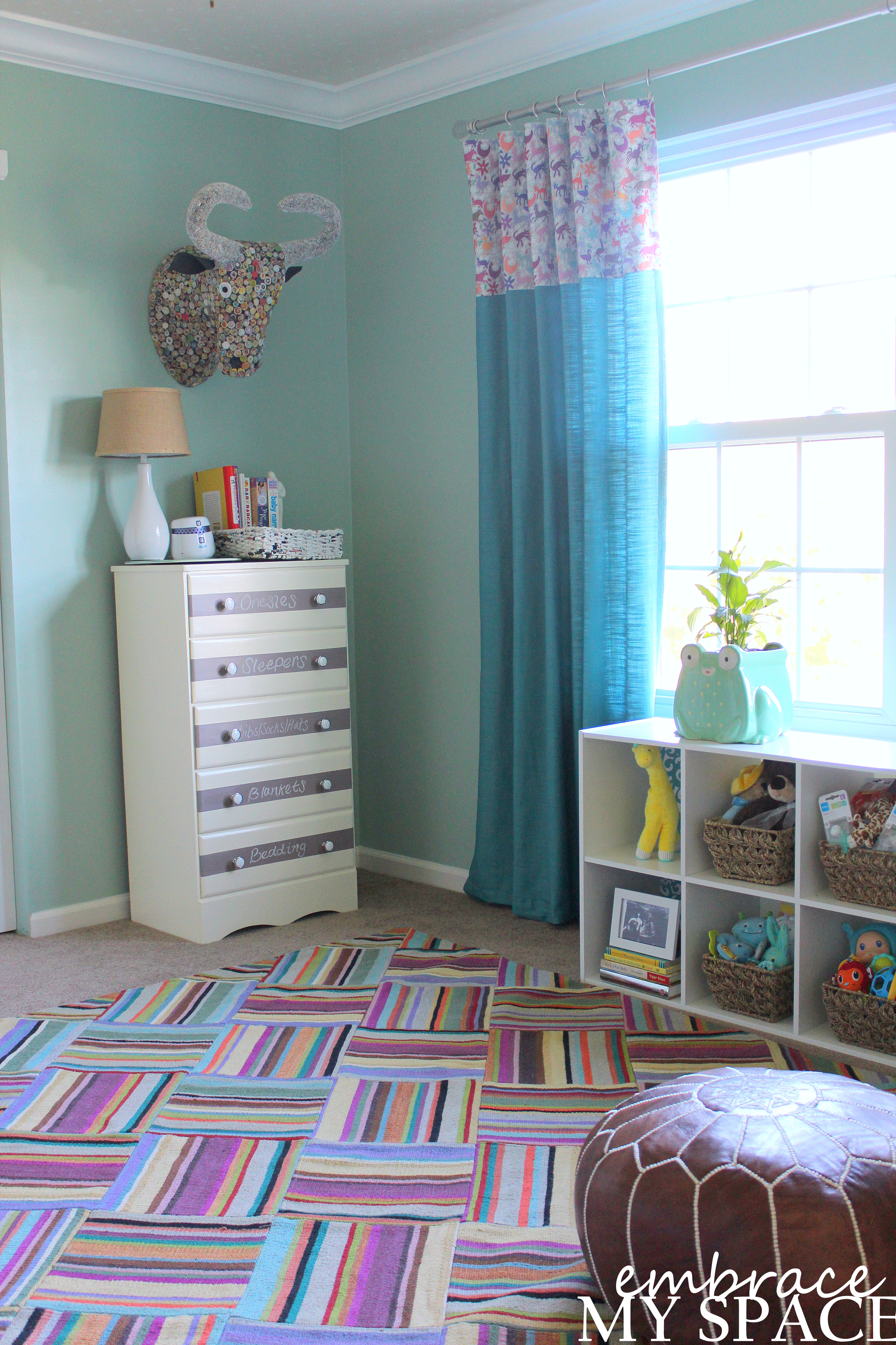 Chalkboard Stripe Dresser