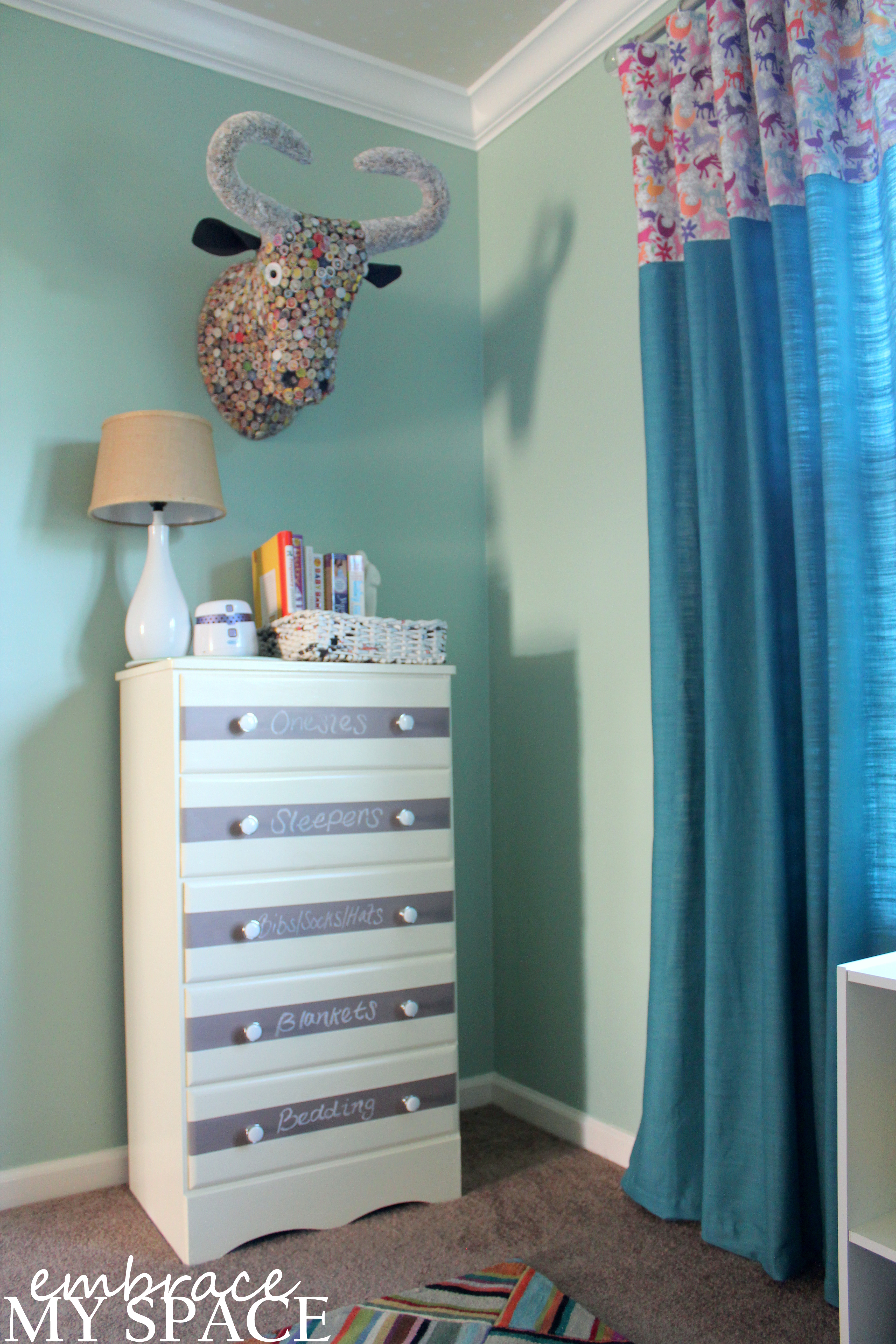 Chalkboard Stripe Dresser