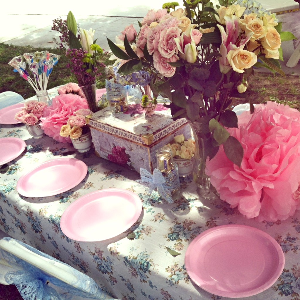 Girl Tutu 1st Birthday Party Table