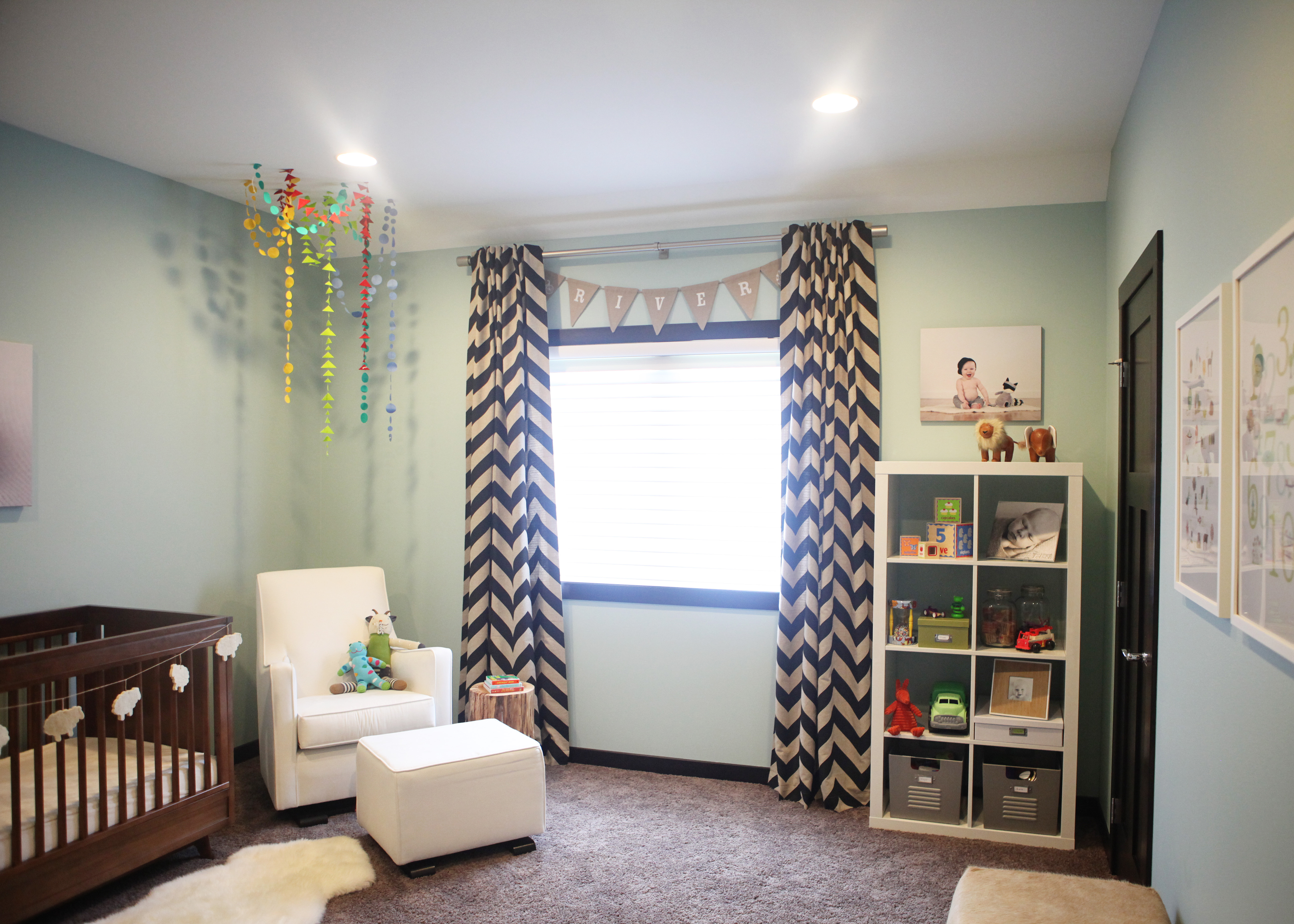 Rustic Modern Girl Nursery Room View