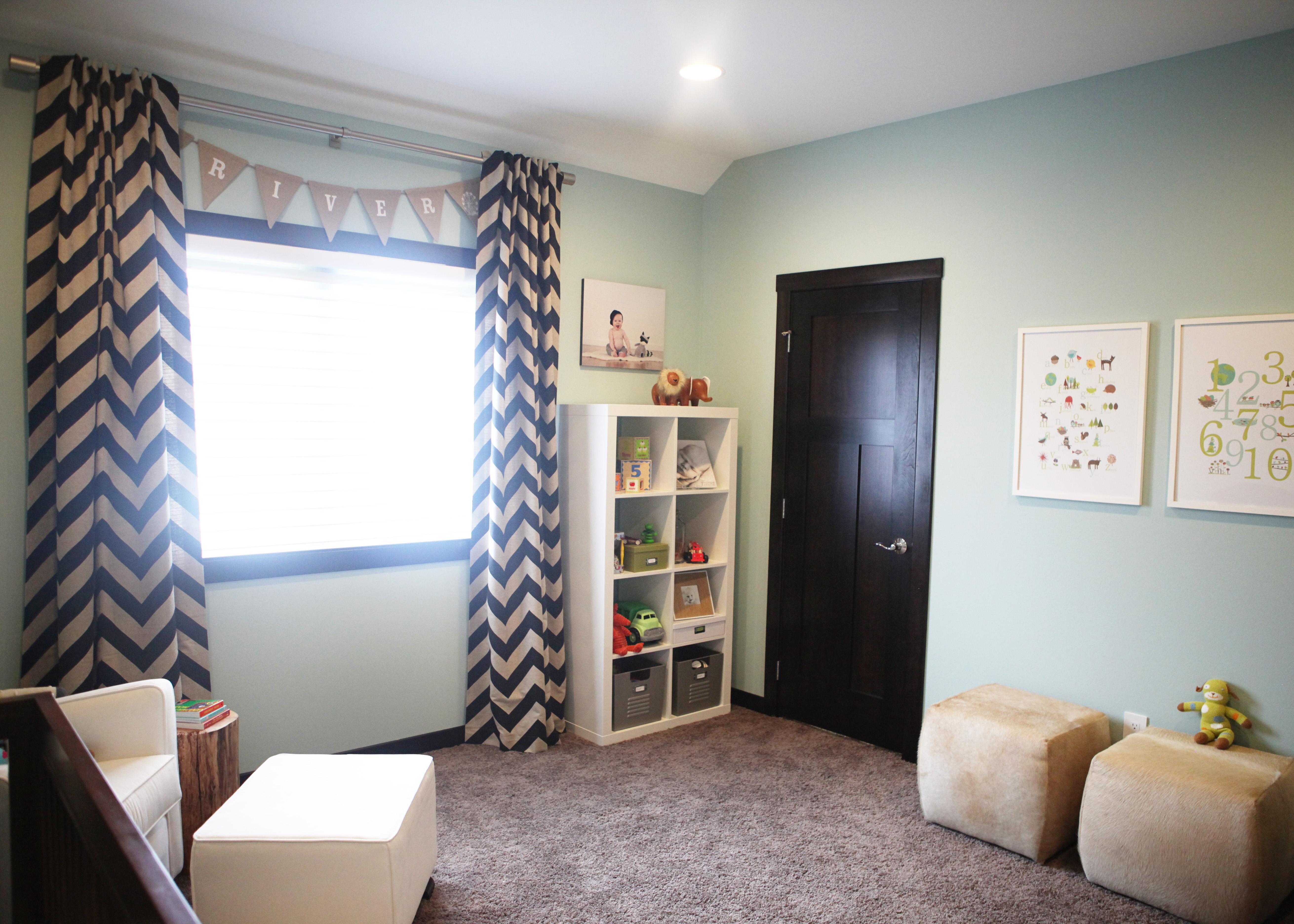 Rustic Modern Girl Nursery Room View