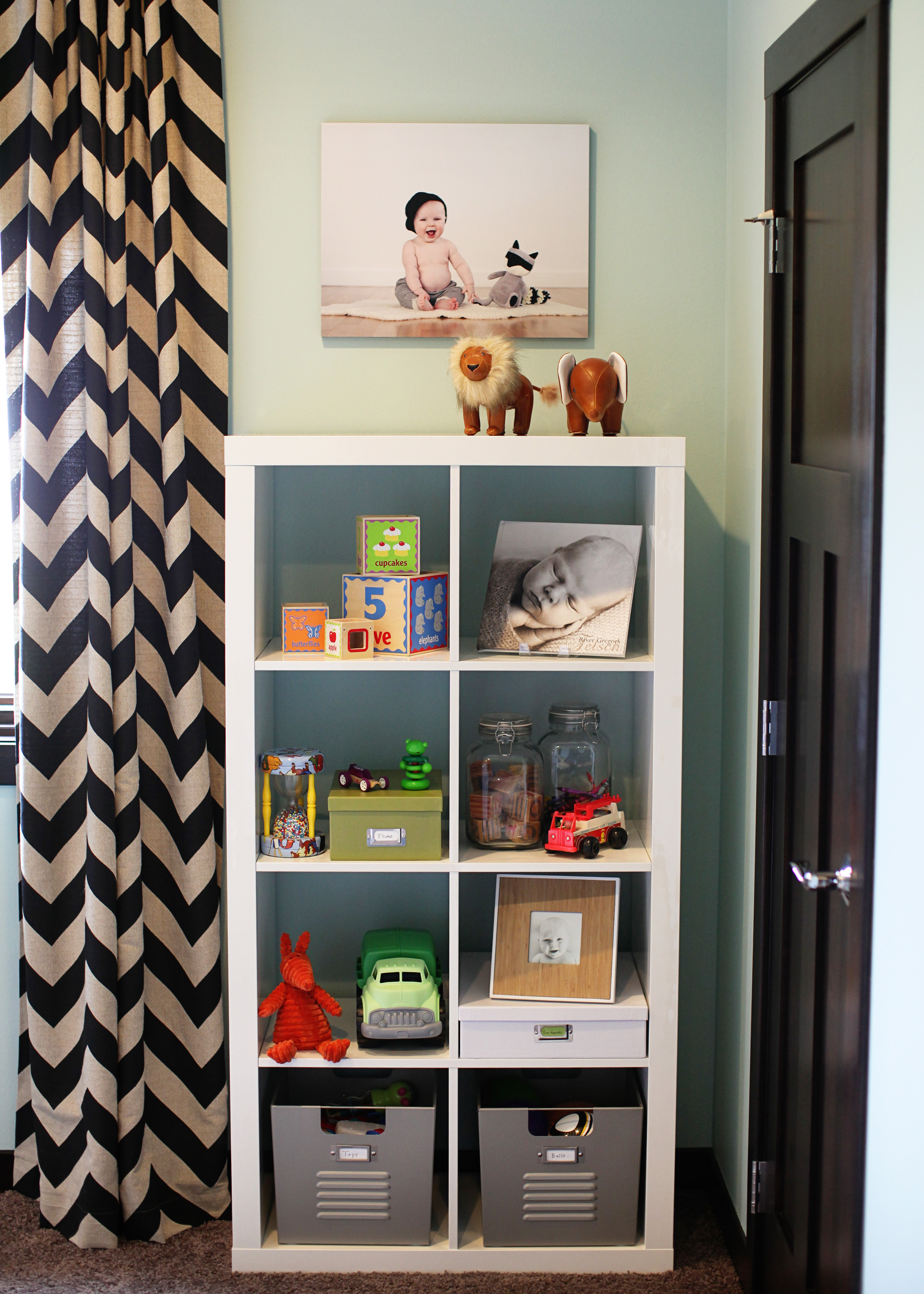 Rustic Modern Girl Nursery Bookcase