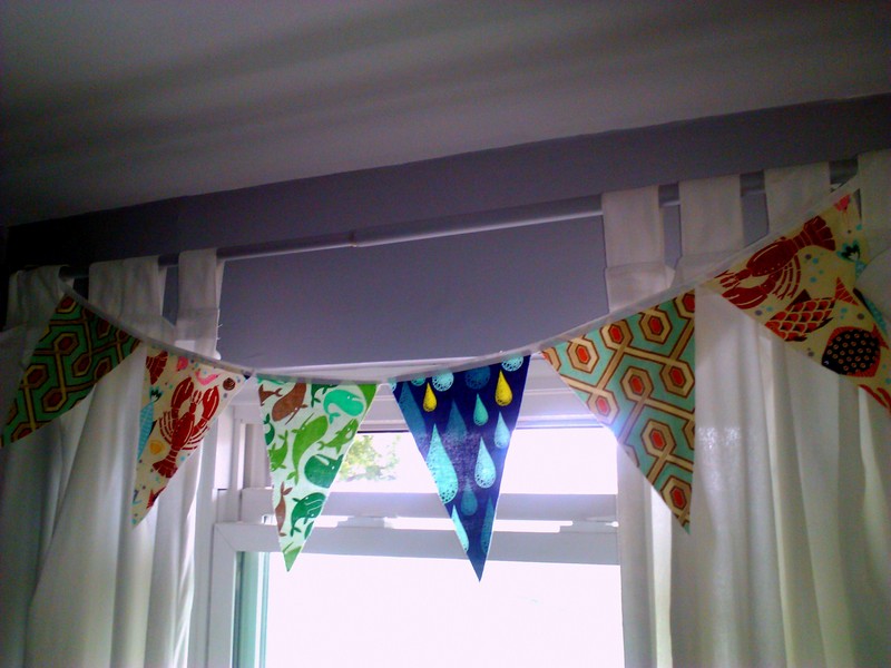 Eclectic Gray and Turquoise Nursery Banner