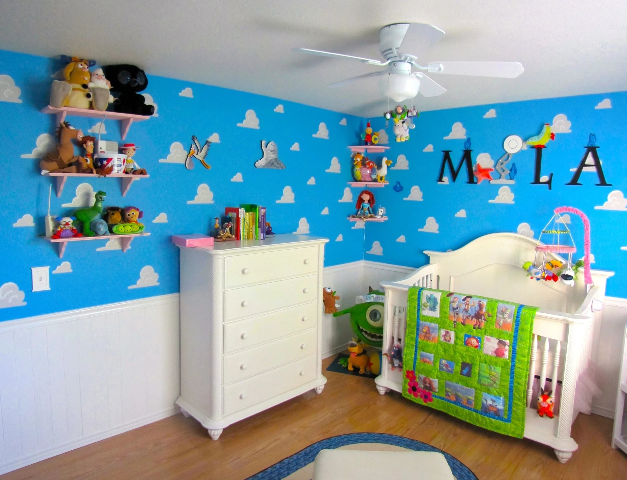 Pixar Themed Nursery Room View