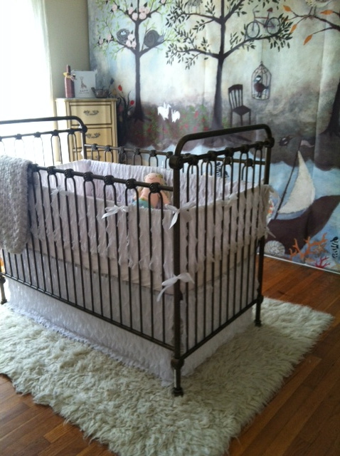 Girl Enchanted Forest Nursery Crib