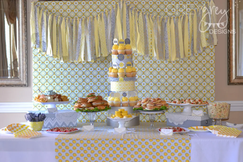 Yellow and Gray Baby Shower - Project Nursery