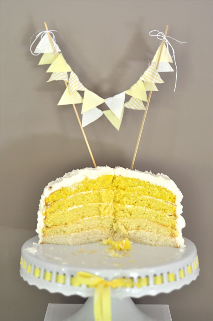 Yellow Ombre Baby Shower Cake - Project Nursery