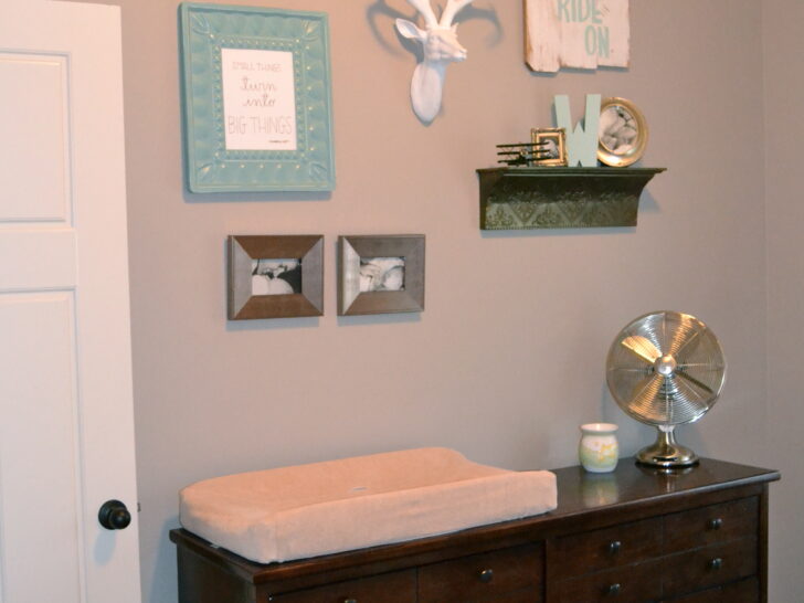 Boy LIght Blue and Gray Nursery Gallery Wall