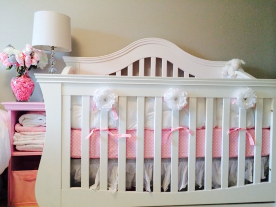 Elegant Pink and Gray Nursery