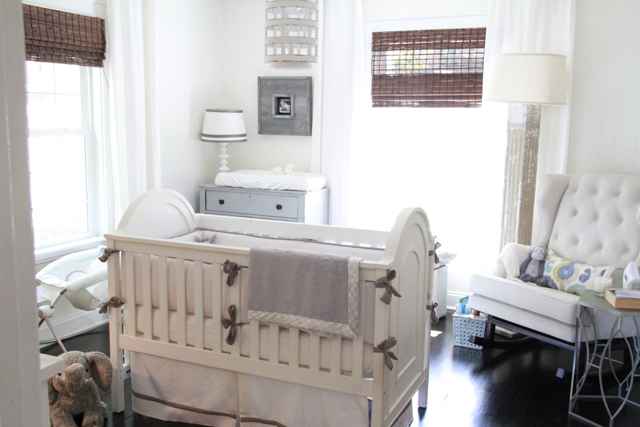 White Crib Gender Neutral Nursery