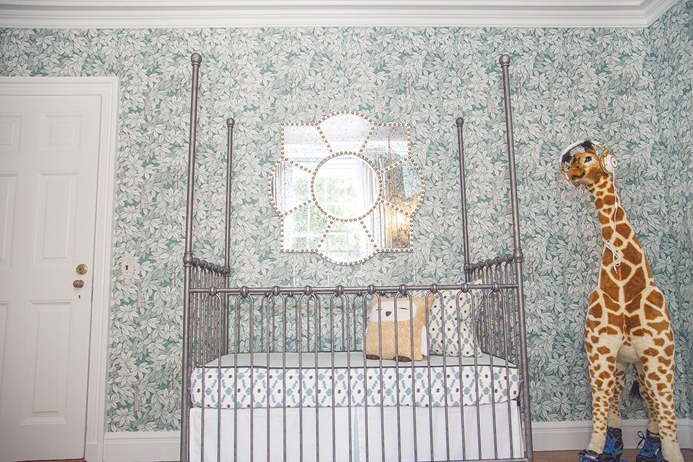 Chic and Sophisticated Nursery Crib View