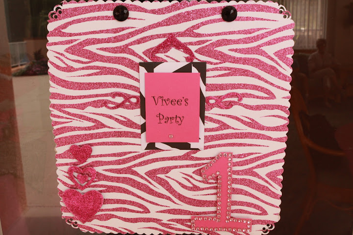 Pink Zebra Striped Birthday