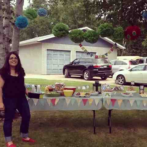 Hungry Caterpillar Birthday Outside Set Up