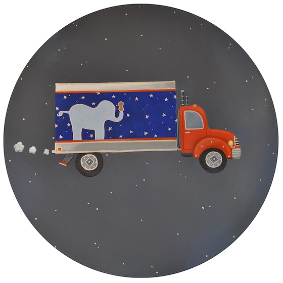 Custom Sam Simon Nursery Art - Truck