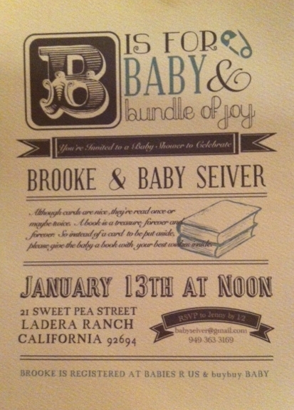 Vintage Baby Shower Invitation