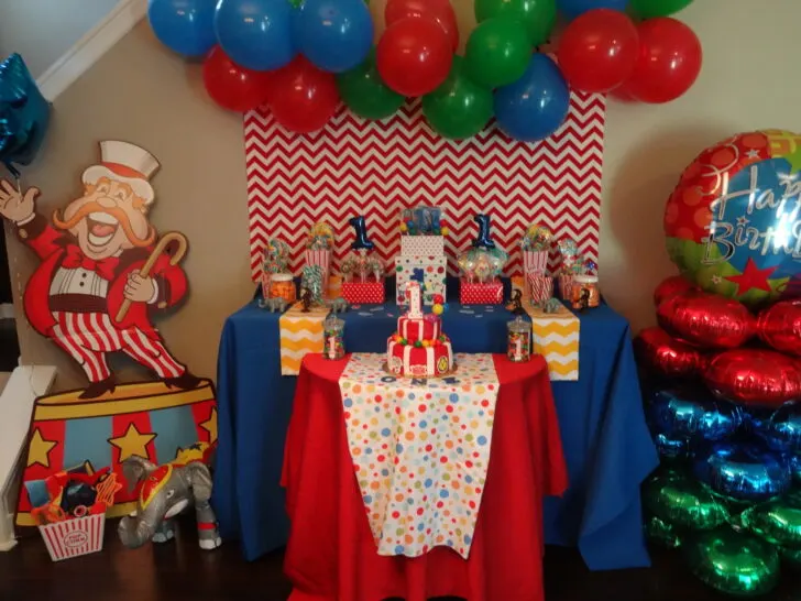 Carnival Themed 1st Birthday Party