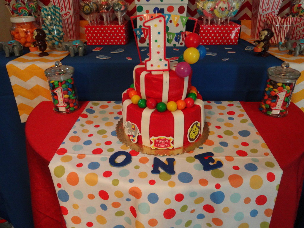 Carnival Themed Birthday Cake