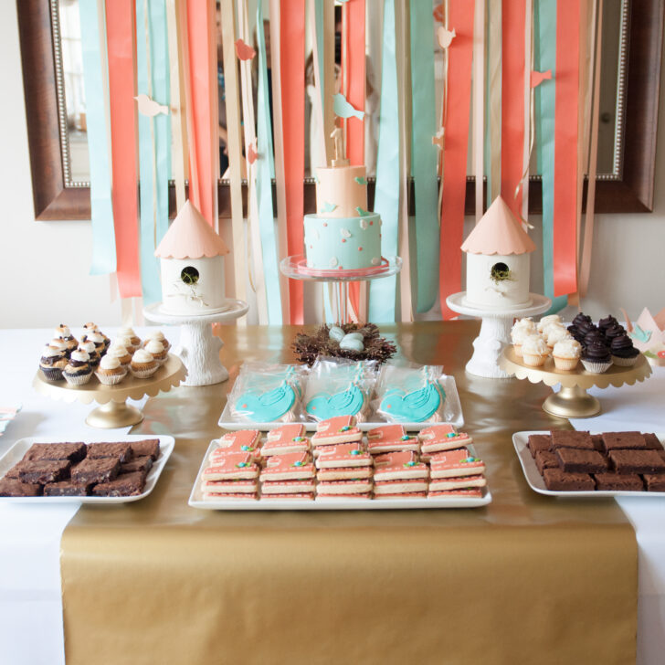 First Birthday Birdie Themed Dessert Table