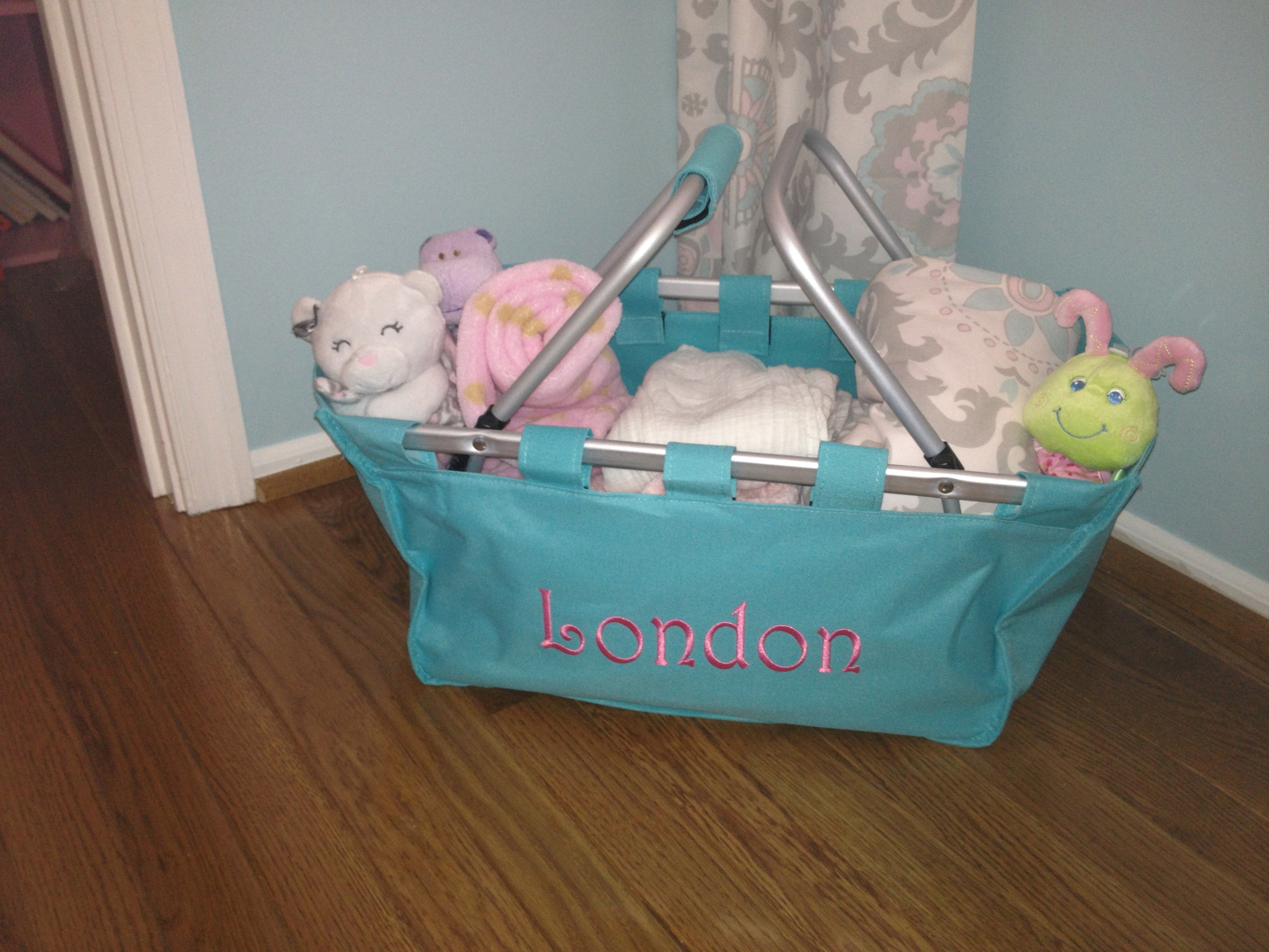 Personalized Aqua Caddy Basket