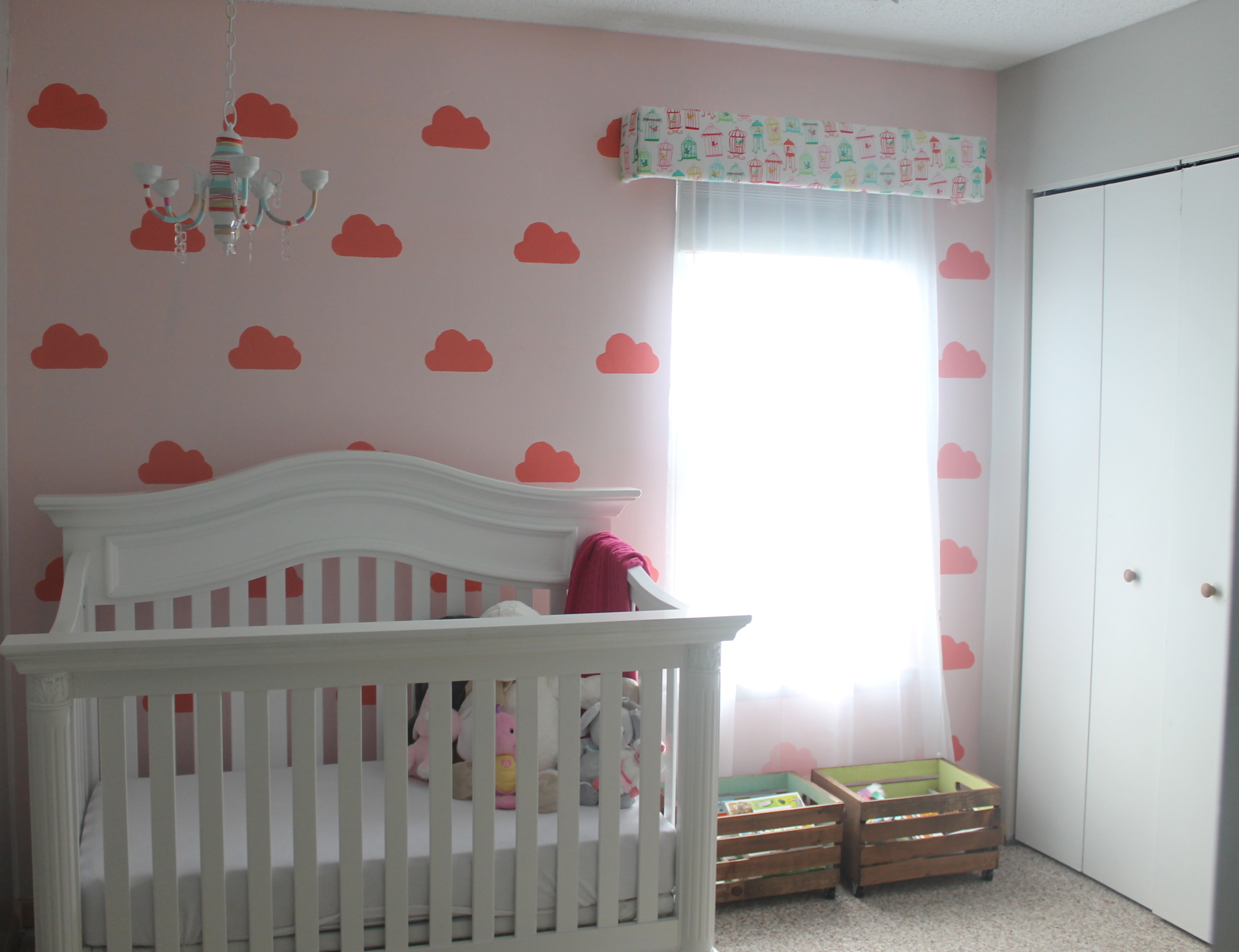 Cloud Wall Mural for Baby Nursery