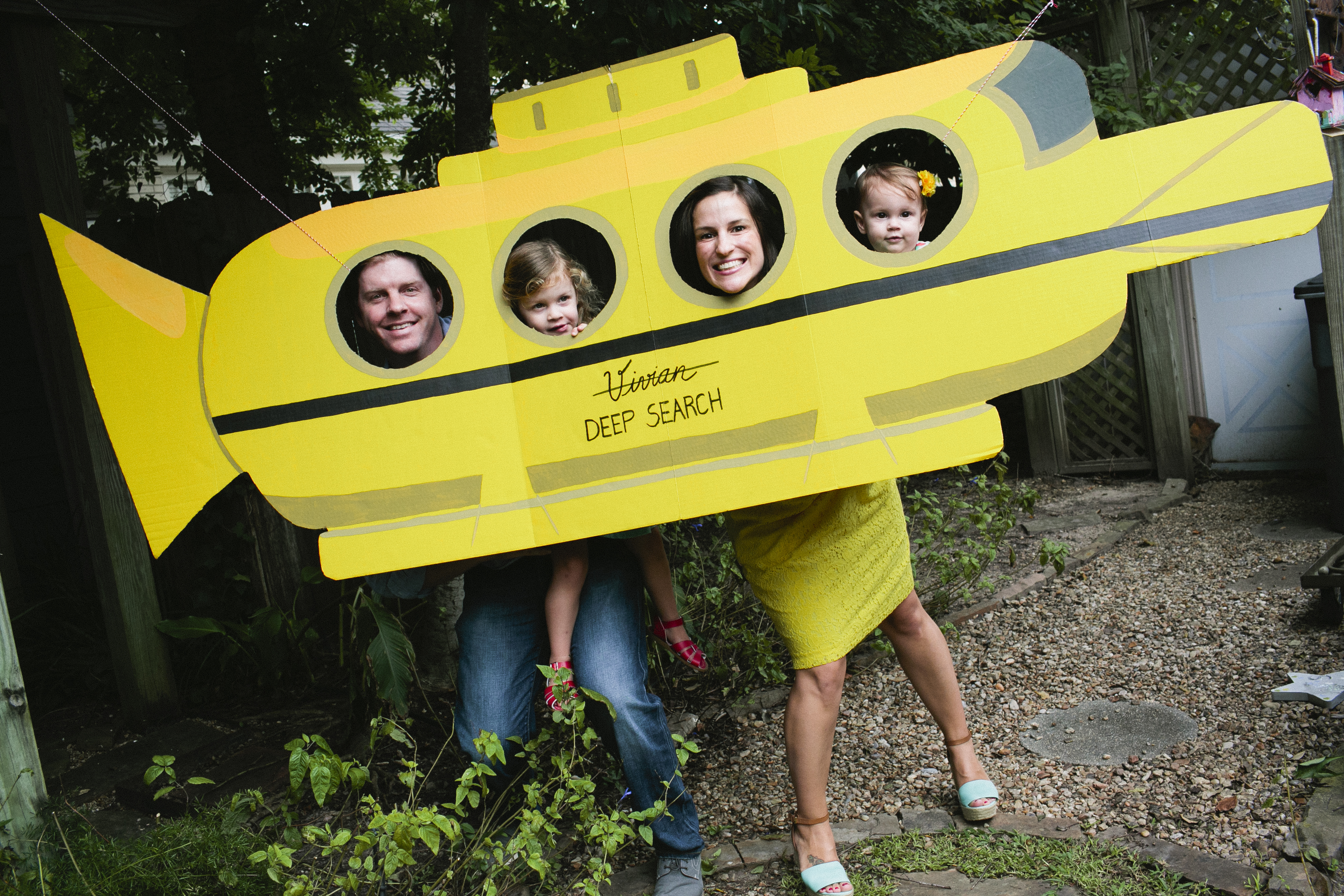 Cardboard Submarine Photo-Shoot Prop