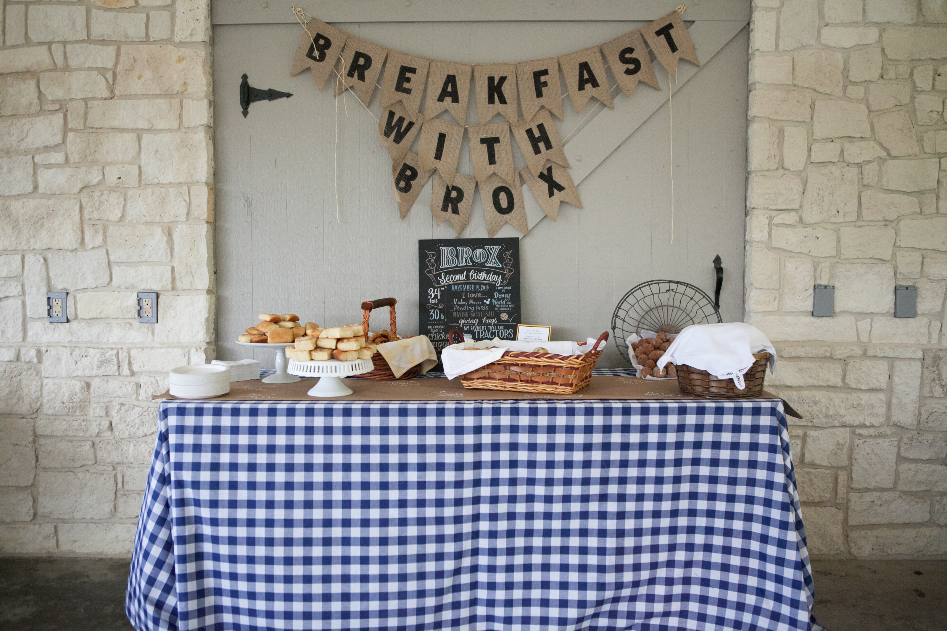 Blue Gingham Table Cloths