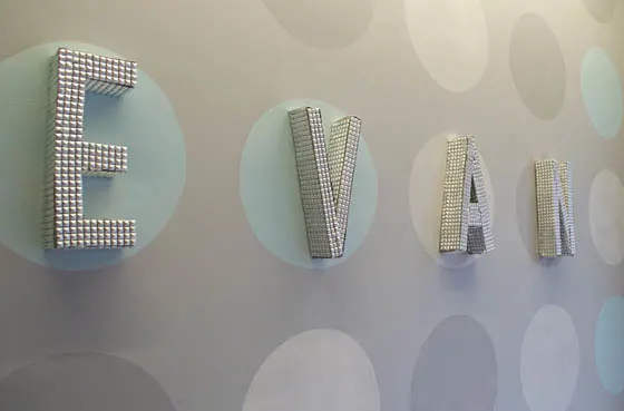 DIY Studded Wall Letters - Project Nursery