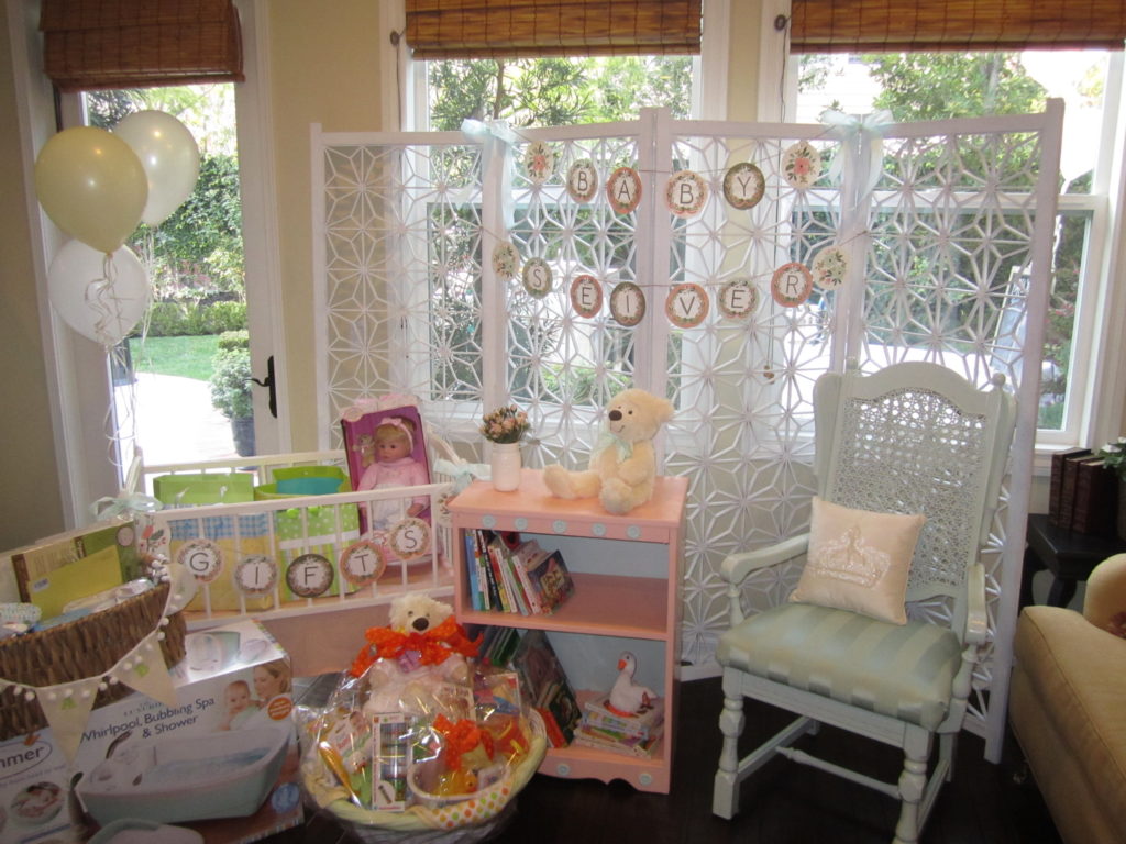 Vintage Peach and Mint Baby Shower