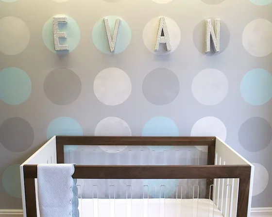 DIY Studded Wall Letters - Project Nursery
