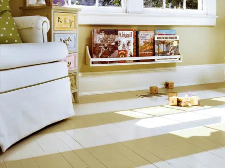 Striped Floor in Nursery