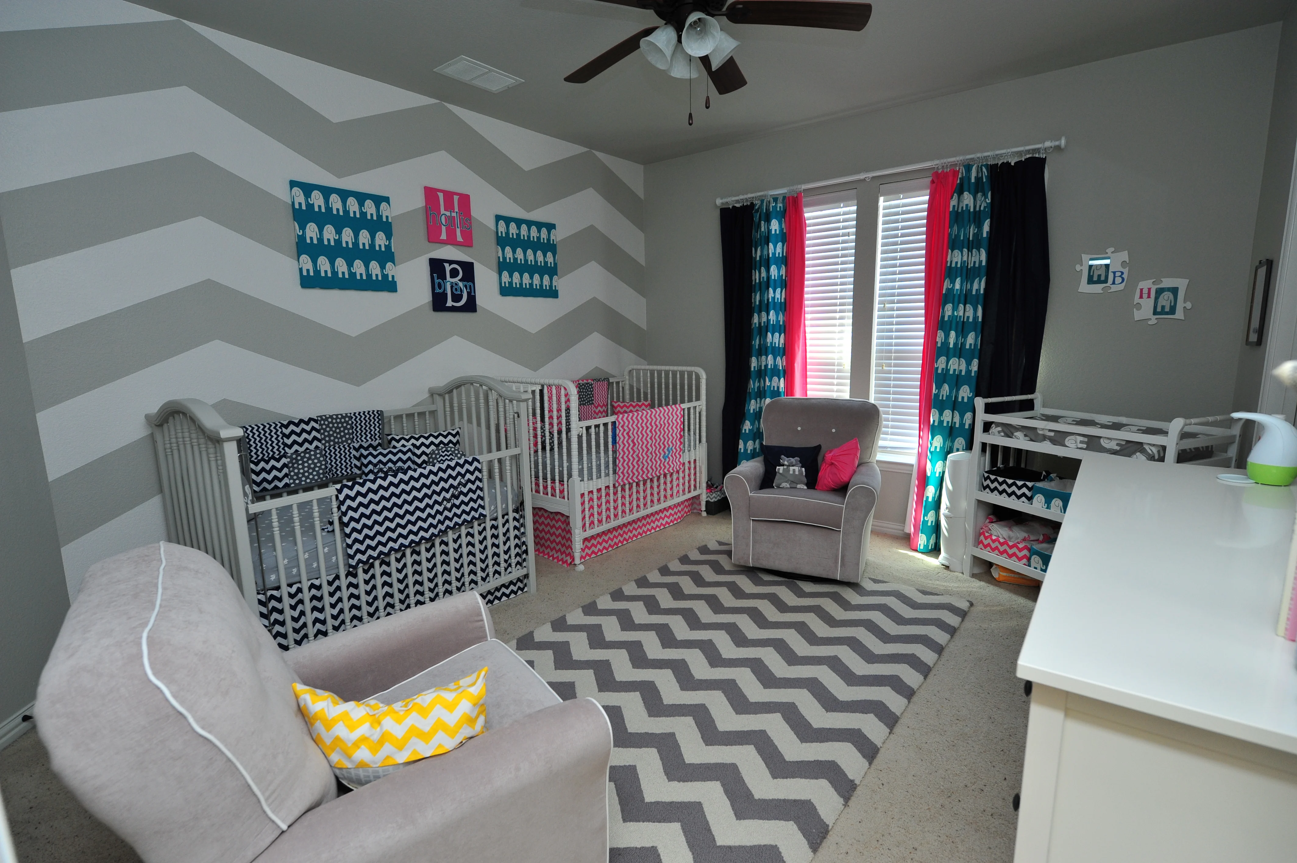 Grey and White Chevron Nursery