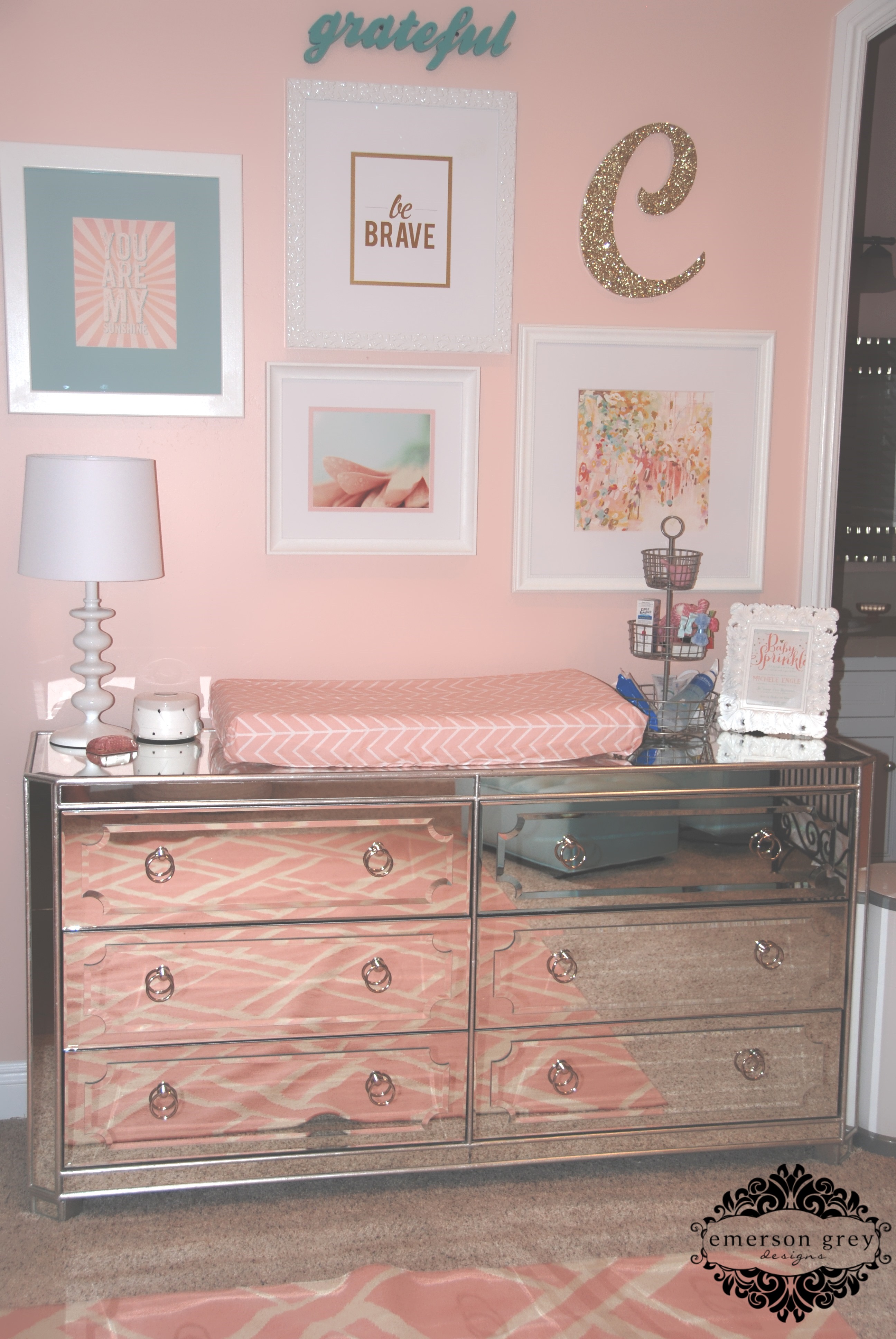 Simplicity Mirrored 6 Drawer Chest