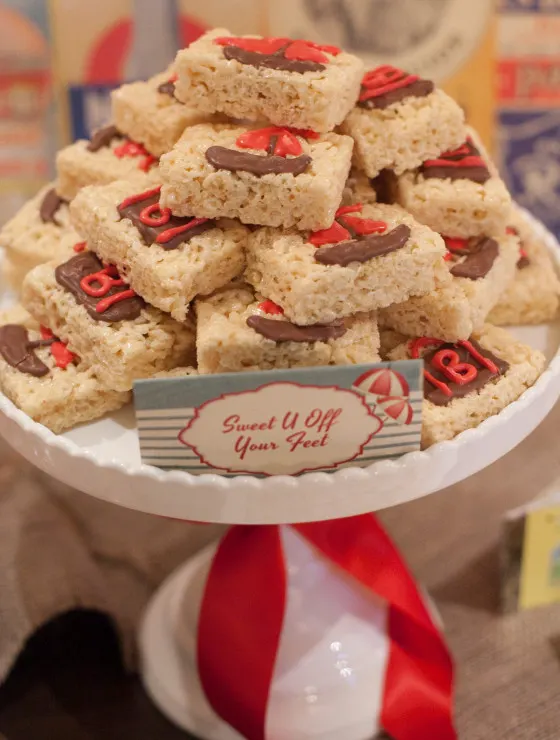 Operation Shower Baby Shower Rice Krispies Treats - Project Nursery