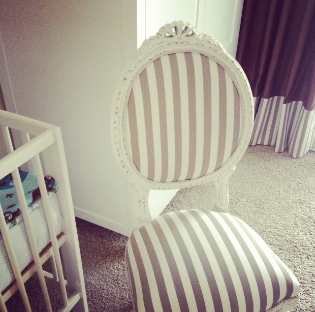 Striped Baby Nursery Chair