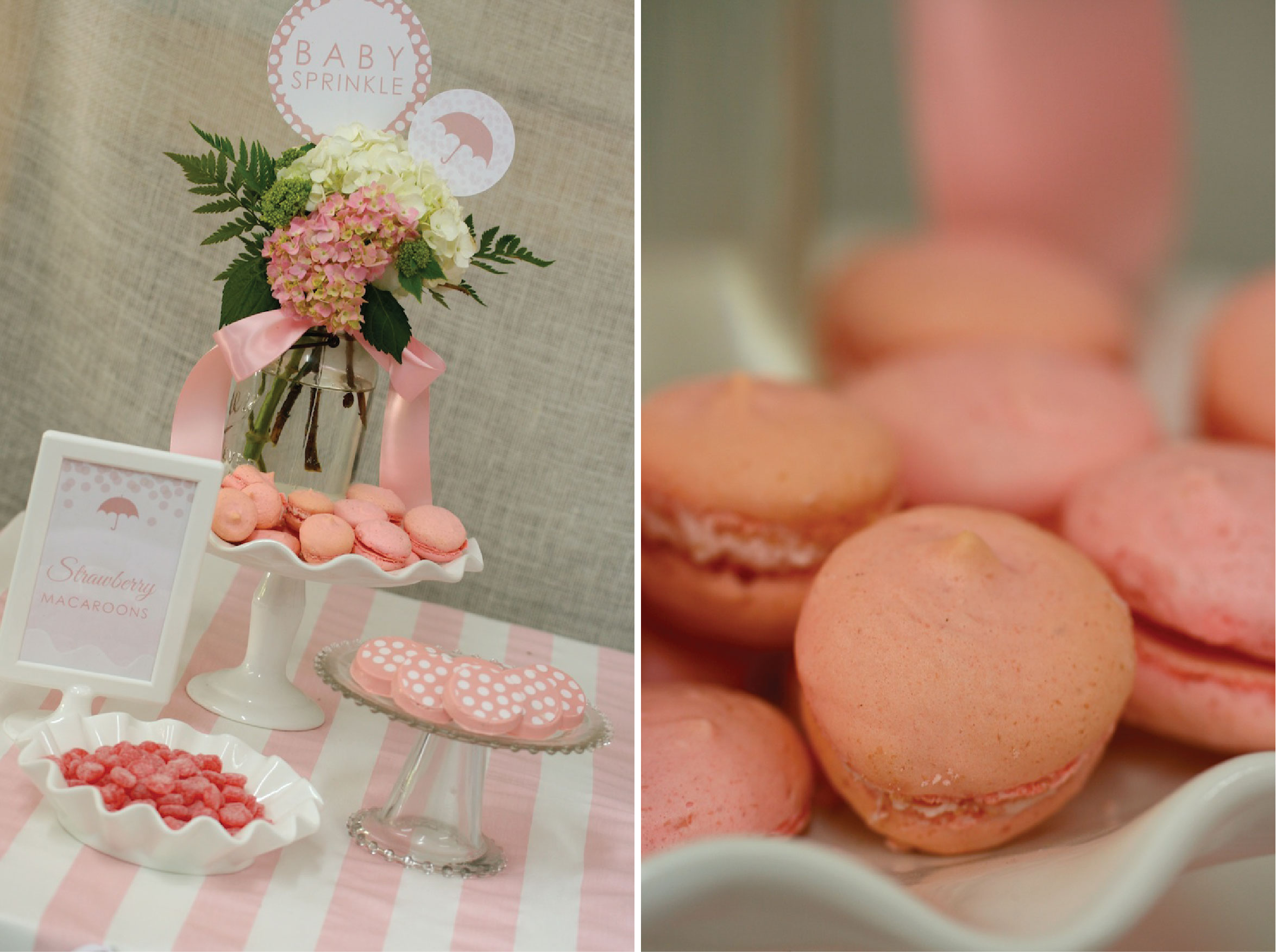 Strawberry Macaroons