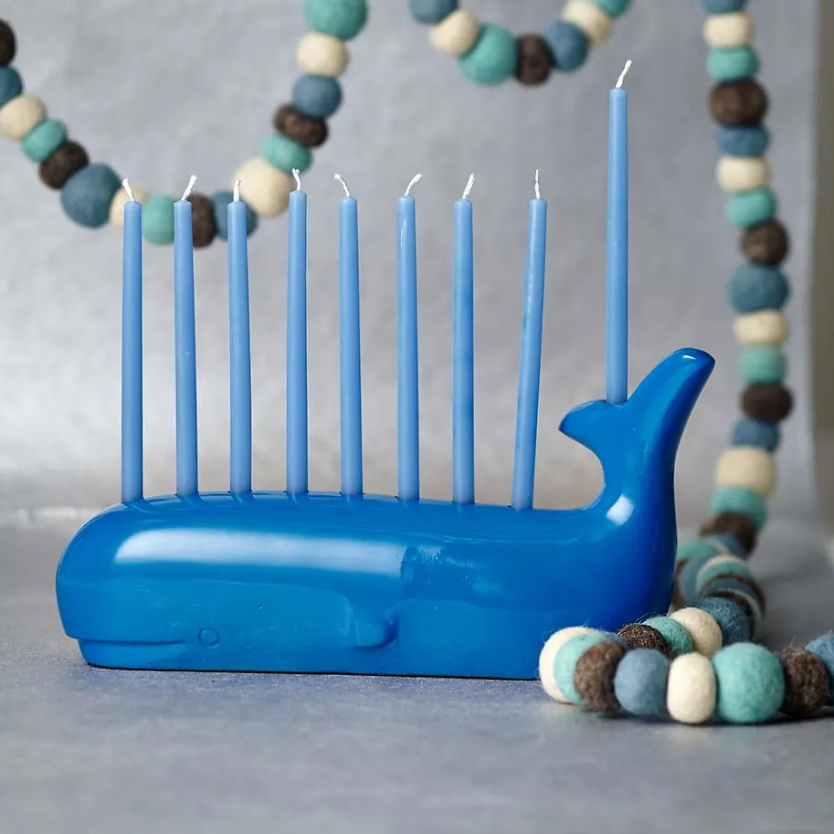 Blue Whale Kids Menorah