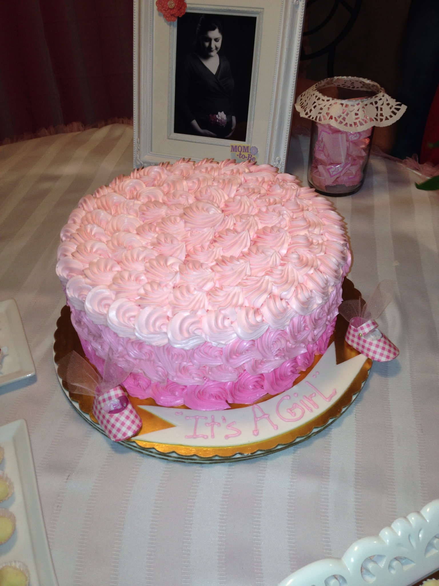 Pink Baby Shower Cake