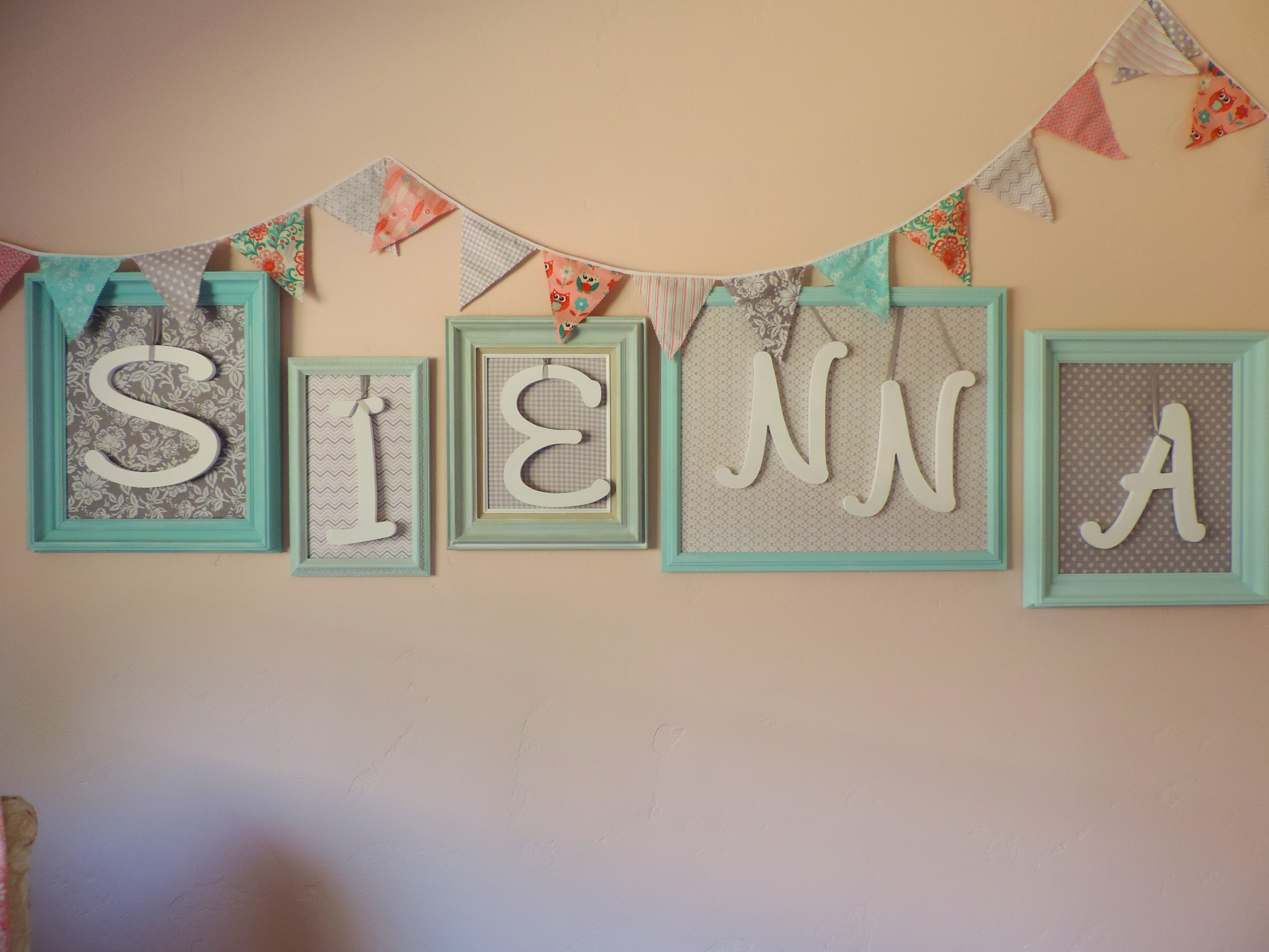 DIY Personalized Frames and Banner